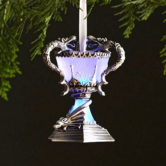 🏆 Harry Potter Triwizard Cup Light Up Ornament NWT - Picture 1 of 3